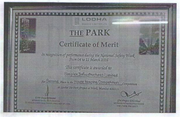 Certificate of Merit